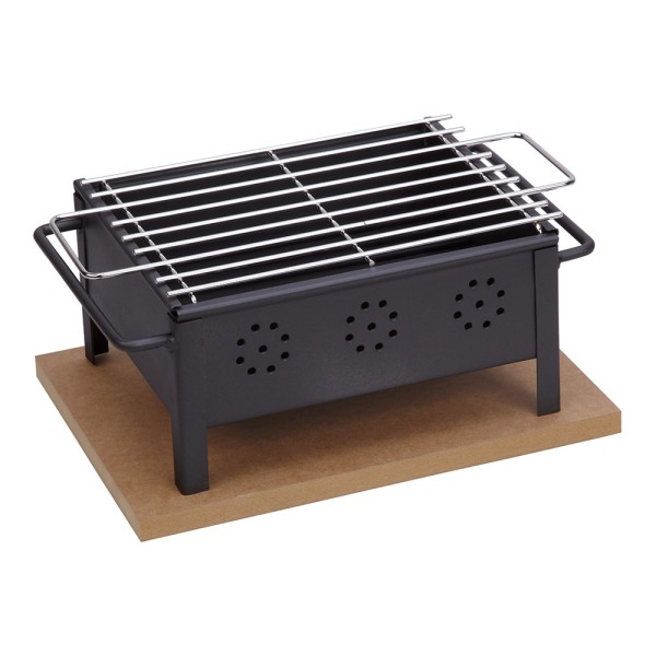 Barbacoa de Sobremesa Sauvic 2905 25 x 20 cm | Parrilla Inoxidable