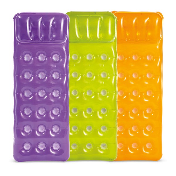 Colchoneta Hinchable con Reposacabeza 188 x 71 cm | Colores Surtidos