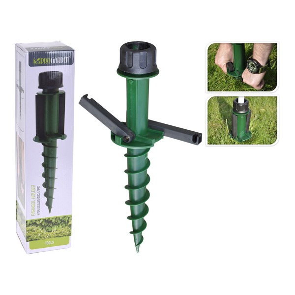 Soporte para Sombrilla Espiral Ø22-33 mm | Anclaje para Playa y Jardín