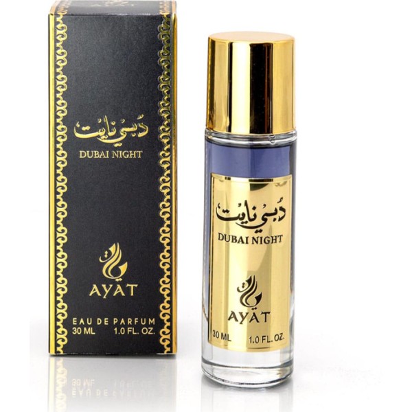 Ayat Dubai Night Eau de Parfum 30 ml Fragancia Unisex Elegante y Sofisticada