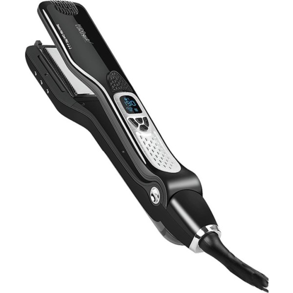 Eurostil Plancha de Pelo con Vapor Cerámica Titanio | Alisado Profesional
