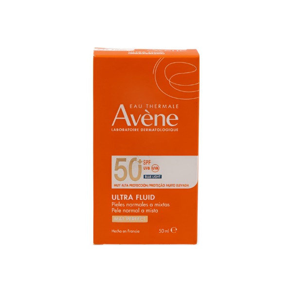 Avène Mat Perfect Fluido con Color SPF 50 50 ml | Protector Solar Facial con Color