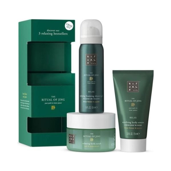 Rituals The Ritual of Jing Set Regalo – Exfoliante, Gel de Baño Relax y Crema Corporal Unisex